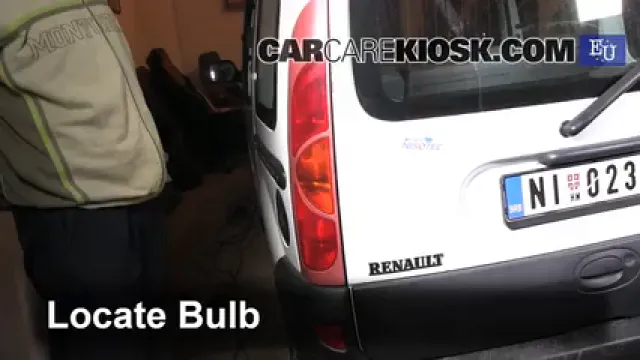 2001 Renault Kangoo Energy 1.4L 4 Cyl. Éclairage Feu clignotant arrière (remplacer l'ampoule)